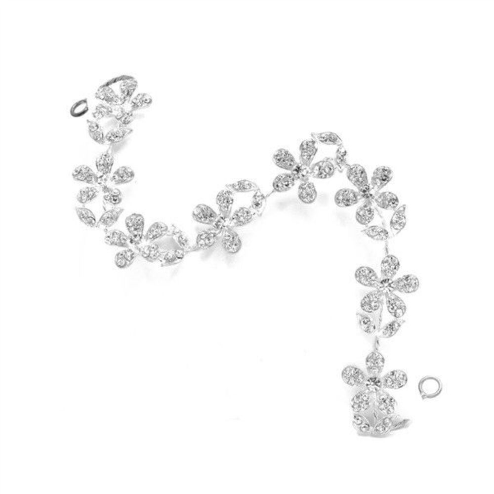 10.5” Beautiful Crystal Flower Hair Pin